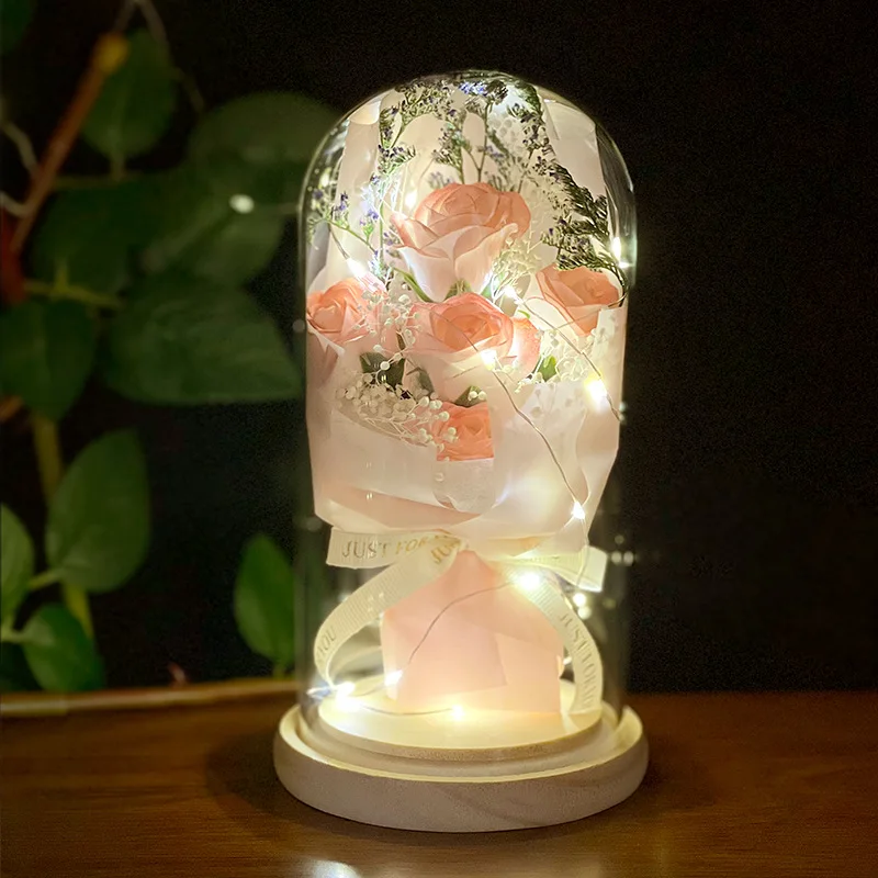 Preserved Soap Rose Bouquet Gifts for Her Women Christmas Valentines Day, Eternal Babysbreath Flower In Glass for Mothers Day
Preserved Soap Rose Bouquet Gifts for Her Women Christmas Valentines Day, Eternal Babysbreath Flower In Glass for Mothers Day