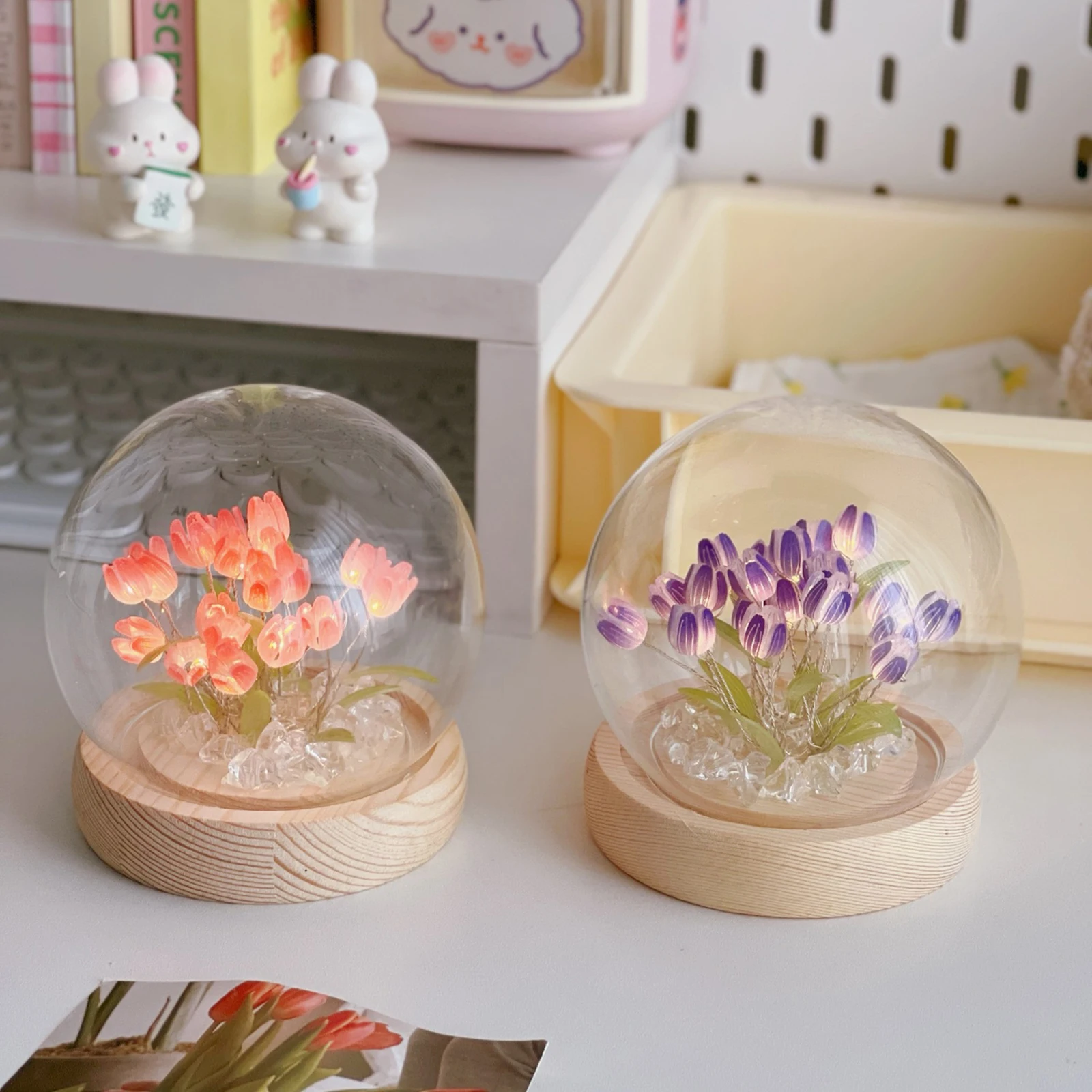 LED Bedside Sleep Light Battery Powered Handmade Tulips Table Lights Unfinished Art Crafts Ornament for Valentines Day
LED Bedside Sleep Light Battery Powered Handmade Tulips Table Lights Unfinished Art Crafts Ornament for Valentines Day