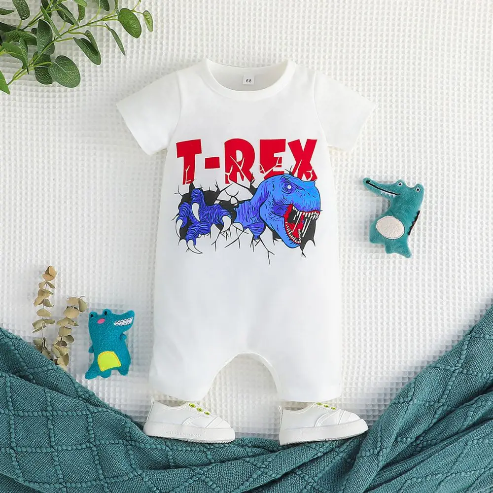 2023 Cotton Baby Romper Short Sleeve Baby Clothing One Piece Summer Cartoon Dinosaur Baby Clothes Newborn Boy White Jumpsuits
2023 Cotton Baby Romper Short Sleeve Baby Clothing One Piece Summer Cartoon Dinosaur Baby Clothes Newborn Boy White Jumpsuits