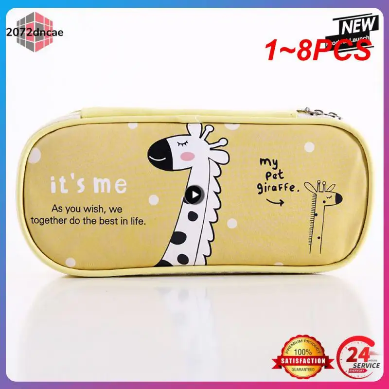 1~8PCS Kawaii Canvas Pencil Case for Boys Cartoon Bear Pencilcase Pen Case Bag Large Capacity Pencil Box Pouch Stationery
1~8PCS Kawaii Canvas Pencil Case for Boys Cartoon Bear Pencilcase Pen Case Bag Large Capacity Pencil Box Pouch Stationery