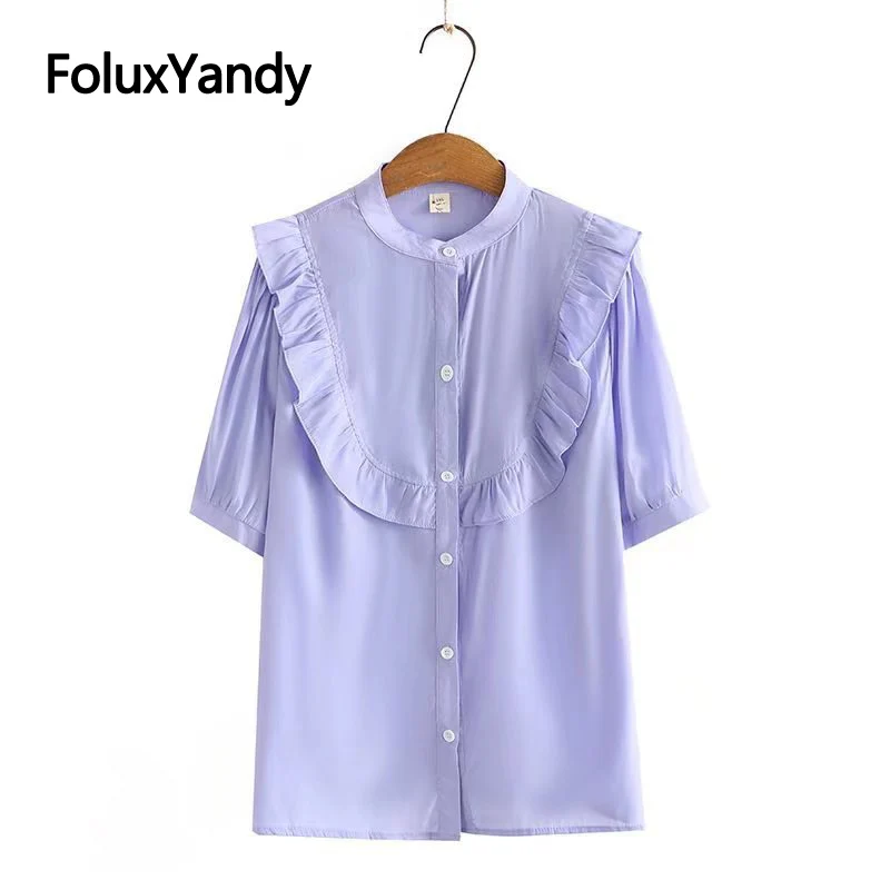 Ruffles Women Summer Shirts Plus Size Casual O Neck Loose Short Sleeve Blouse Shirt 3XL 4XL KKFY6171
Ruffles Women Summer Shirts Plus Size Casual O Neck Loose Short Sleeve Blouse Shirt 3XL 4XL KKFY6171