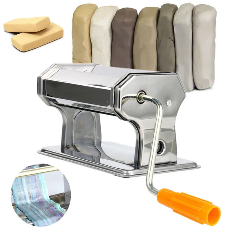 Portable Stainless Steel DIY Craft Polymer Clay Rolling Machine Press Roller Hand Cranked Handmade Press Pasta Tools NonElectric
Portable Stainless Steel DIY Craft Polymer Clay Rolling Machine Press Roller Hand Cranked Handmade Press Pasta Tools NonElectric