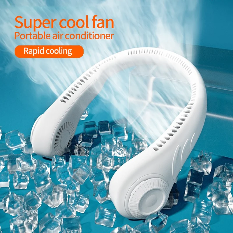 Hanging Neck Fan Portable Air Conditioner Cooling Fan USB Leafless 360 Degree Neckband Fan 78 Surround Air Outlets Rechargeable
Hanging Neck Fan Portable Air Conditioner Cooling Fan USB Leafless 360 Degree Neckband Fan 78 Surround Air Outlets Rechargeable