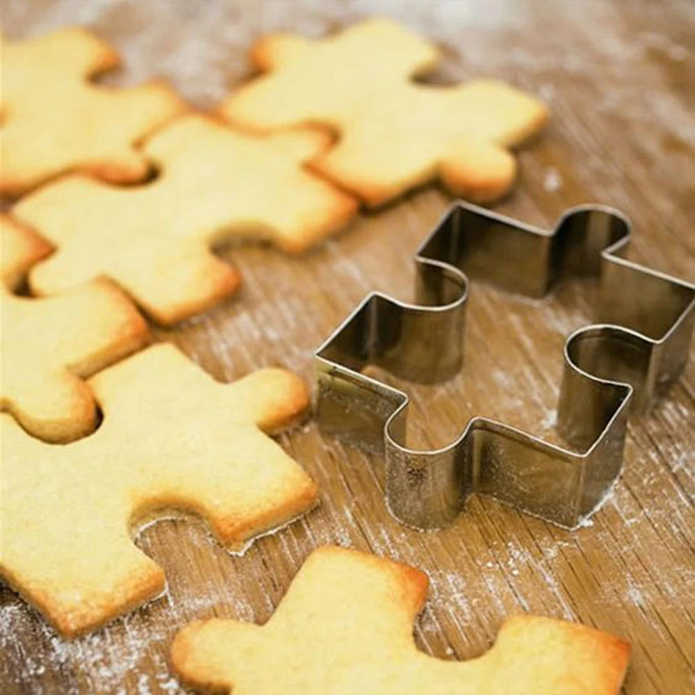 Jigsaw shape cookie mold Christmas cookie shape stainless steel cookie cutter DIY dessert bakeware cake mold Kitchen accessories
Jigsaw shape cookie mold Christmas cookie shape stainless steel cookie cutter DIY dessert bakeware cake mold Kitchen accessories