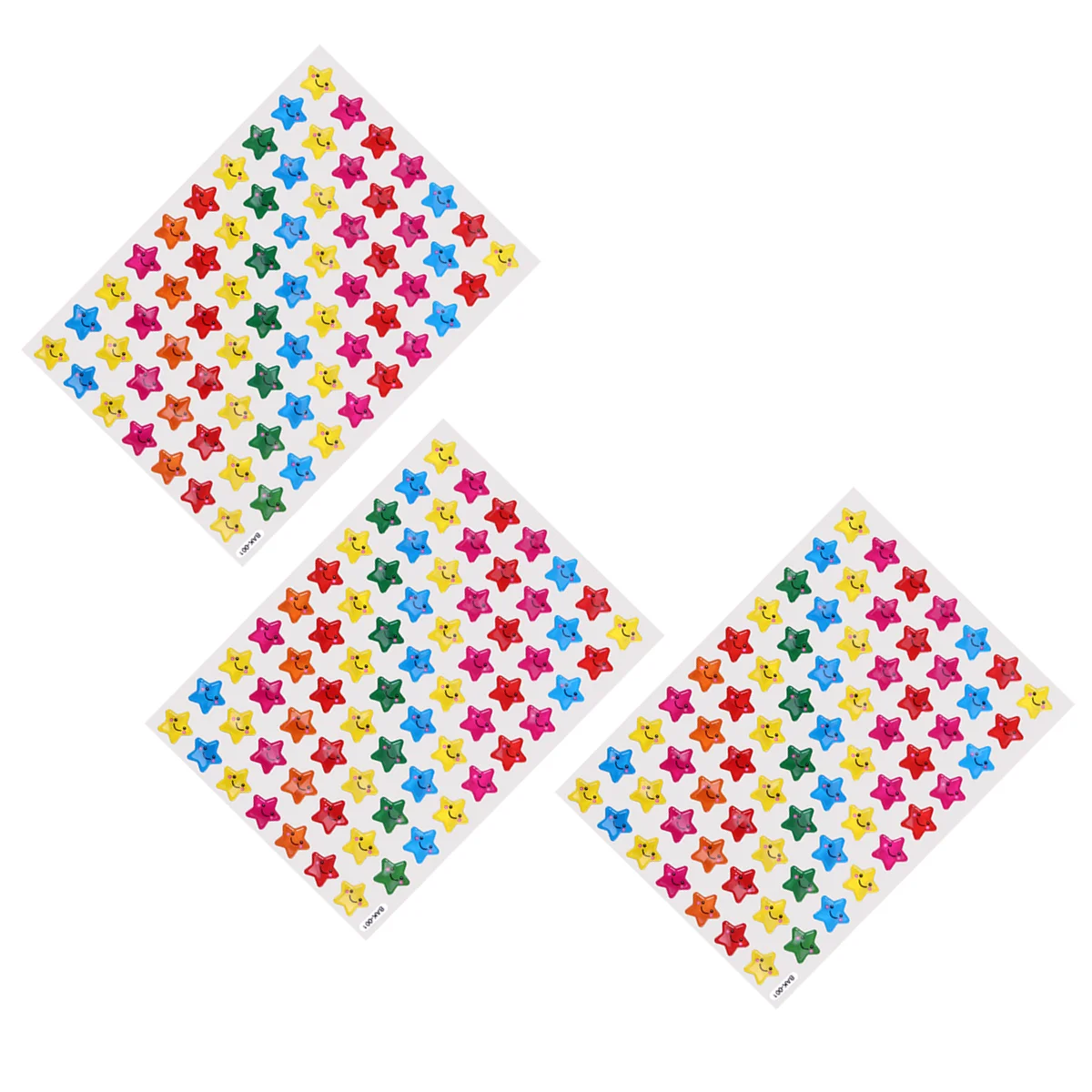 3 Sheets of Self Adhesive Assorted Color Smile Face Star Stickers 210 Reward Stickers Students Rewards Teachers Supplies
3 Sheets of Self Adhesive Assorted Color Smile Face Star Stickers 210 Reward Stickers Students Rewards Teachers Supplies