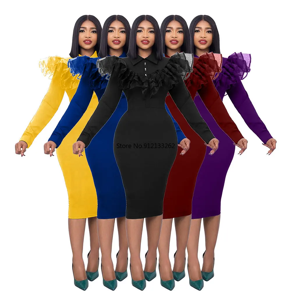 Long Sleeve Polyester African Dresses for Women Spring Autumn African Women Long Sleeve Solid Color Dress African Clothes Women
Long Sleeve Polyester African Dresses for Women Spring Autumn African Women Long Sleeve Solid Color Dress African Clothes Women