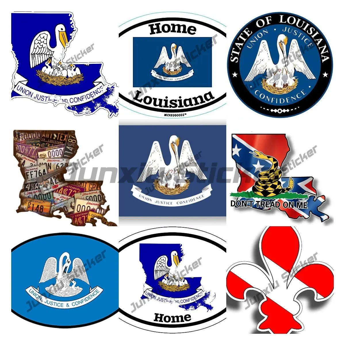 Louisiana State Flag Sticker Louisiana Outline Map Die Cut Vinyl Custom Car Decals Motorcycle Accessories and Decals for Cars
Louisiana State Flag Sticker Louisiana Outline Map Die Cut Vinyl Custom Car Decals Motorcycle Accessories and Decals for Cars