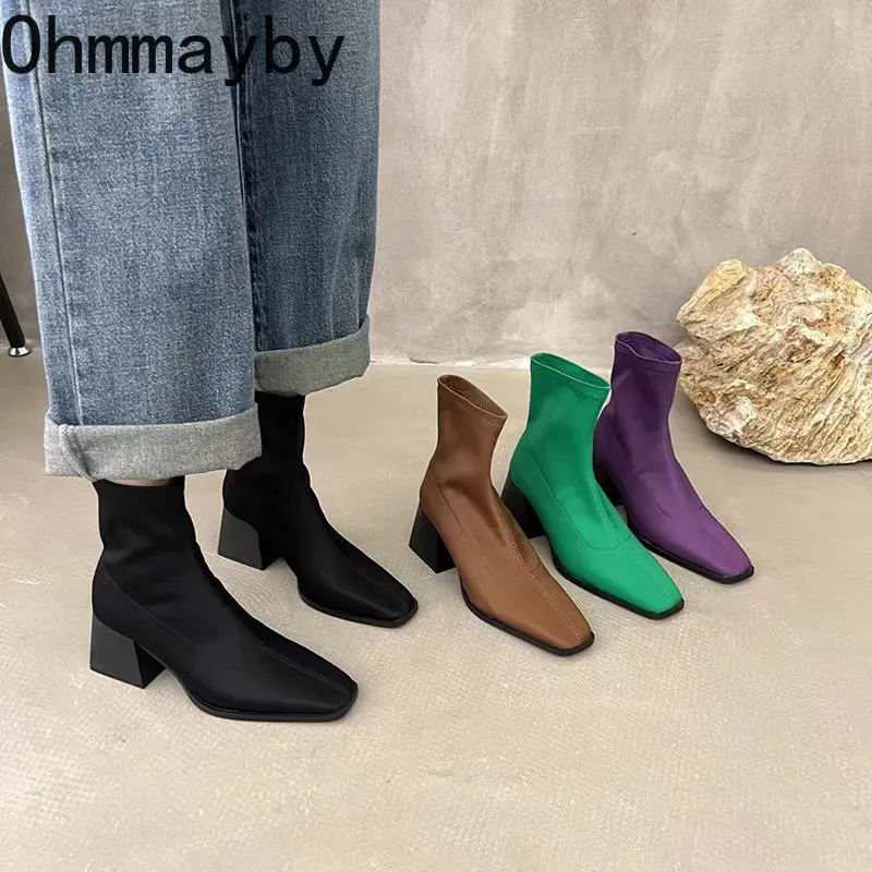2023 New Winter Women Ankle Boot Fashion Square Toe Ladies Casual Slip On Short Boot Sexy Party Thick Heel Shoes
2023 New Winter Women Ankle Boot Fashion Square Toe Ladies Casual Slip On Short Boot Sexy Party Thick Heel Shoes