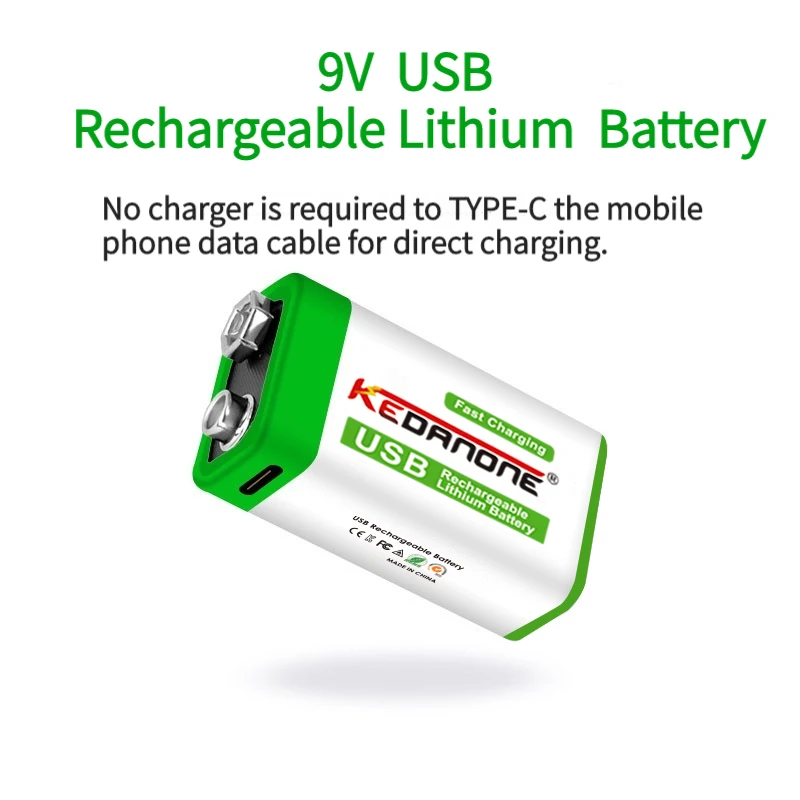9V Type-C USB 12800mAh lithium-ion rechargeable battery, suitable for flashlight, microphone, universal meter, electric toy,
9V Type-C USB 12800mAh lithium-ion rechargeable battery, suitable for flashlight, microphone, universal meter, electric toy,