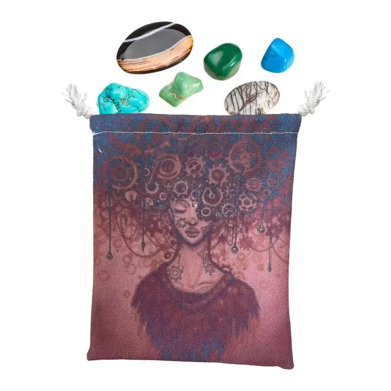 Velvet Tarot Pouch Bag Flower Queen Pattern Tarot Card Storage Bag 5x7inch Novel Tarot Card & Dice Storage Bag Jewelry Pouch
Velvet Tarot Pouch Bag Flower Queen Pattern Tarot Card Storage Bag 5x7inch Novel Tarot Card & Dice Storage Bag Jewelry Pouch