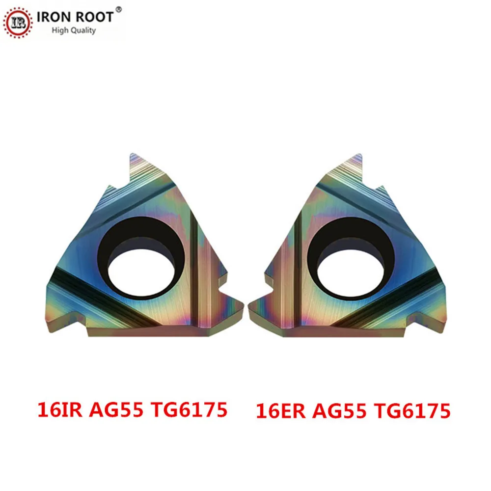 IRON ROOT Indexable Inserts 16IR AG55,16IR AG60T,16ER AG55,16ER AG60, T6175 CNC Threaded Carbide Inserts Metal Lathe Turning
IRON ROOT Indexable Inserts 16IR AG55,16IR AG60T,16ER AG55,16ER AG60, T6175 CNC Threaded Carbide Inserts Metal Lathe Turning