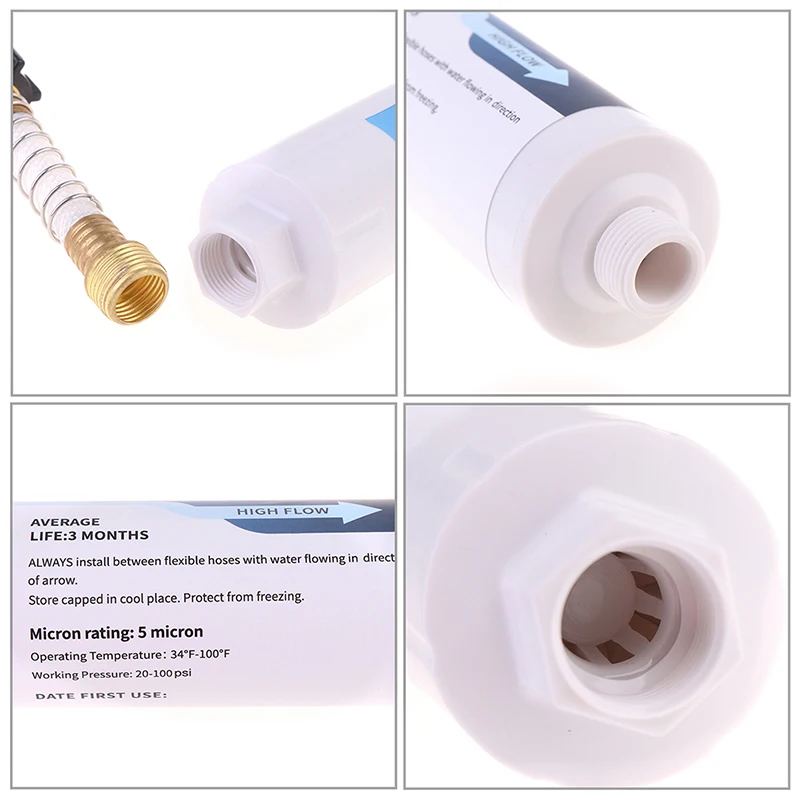 1Set RV Inline Water Filter With Hose Protector Drinking & Washing Filter For RVs Upgraded Safety Fluoride Reduction MultipleUse
1Set RV Inline Water Filter With Hose Protector Drinking & Washing Filter For RVs Upgraded Safety Fluoride Reduction MultipleUse