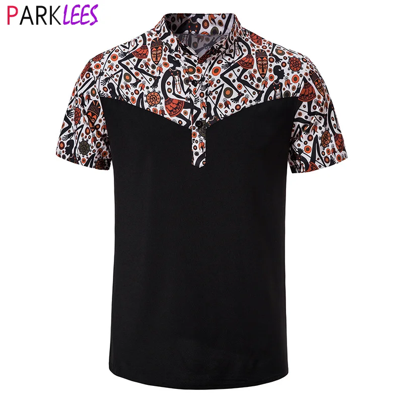 Stylish African Dashiki Print Dress Shirts Brand Mandarin Collar Traditional Africa Shirt Short Sleeve Patchwork Design Chemise
Stylish African Dashiki Print Dress Shirts Brand Mandarin Collar Traditional Africa Shirt Short Sleeve Patchwork Design Chemise
