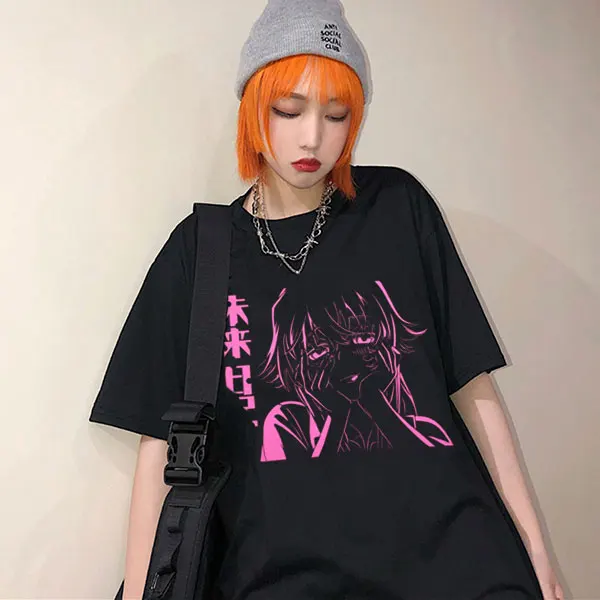 Women T Shirts Japanese Anime Print Streetwear Tops Casual Short Sleeves Oversized T Shirt Ladies Tops Harajuku Fashion Tees
Women T Shirts Japanese Anime Print Streetwear Tops Casual Short Sleeves Oversized T Shirt Ladies Tops Harajuku Fashion Tees