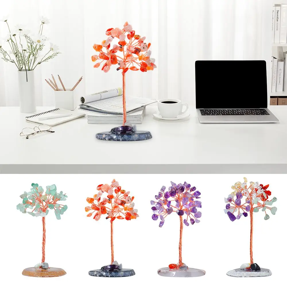 Home Decor Copper Wire Wrapped Stone Crafts Gemstone Feng Shui Trees Crystal Money Tree Reiki Chakra Potted Plants
Home Decor Copper Wire Wrapped Stone Crafts Gemstone Feng Shui Trees Crystal Money Tree Reiki Chakra Potted Plants