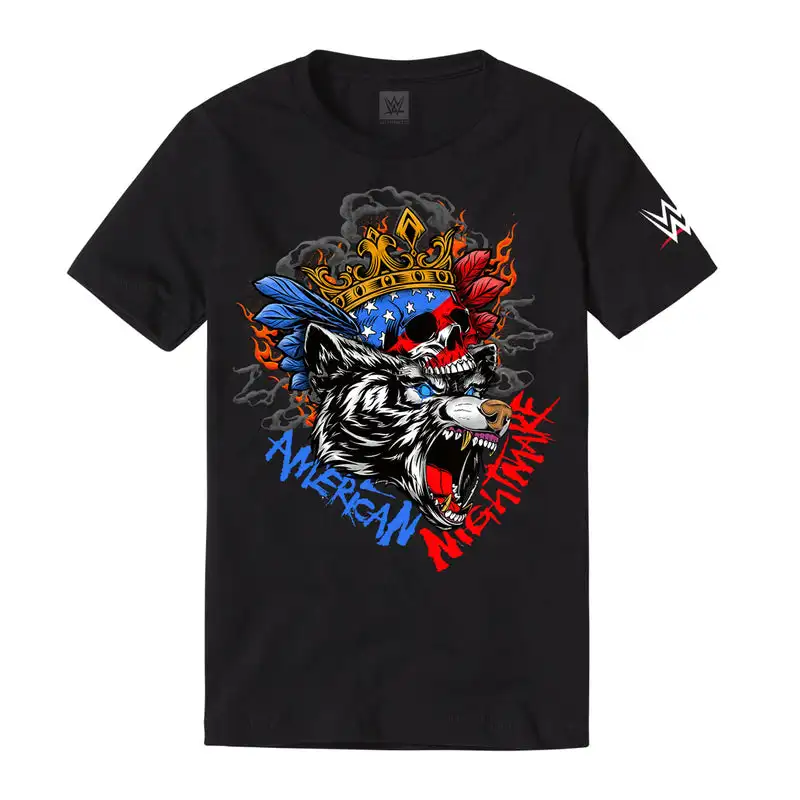 Suitable for summer hot short-sleeved 3D printing WWE Cody Rhodes "American Nightmare" youth T-shirt fashion trend youth short-s
Suitable for summer hot short-sleeved 3D printing WWE Cody Rhodes "American Nightmare" youth T-shirt fashion trend youth short-s
