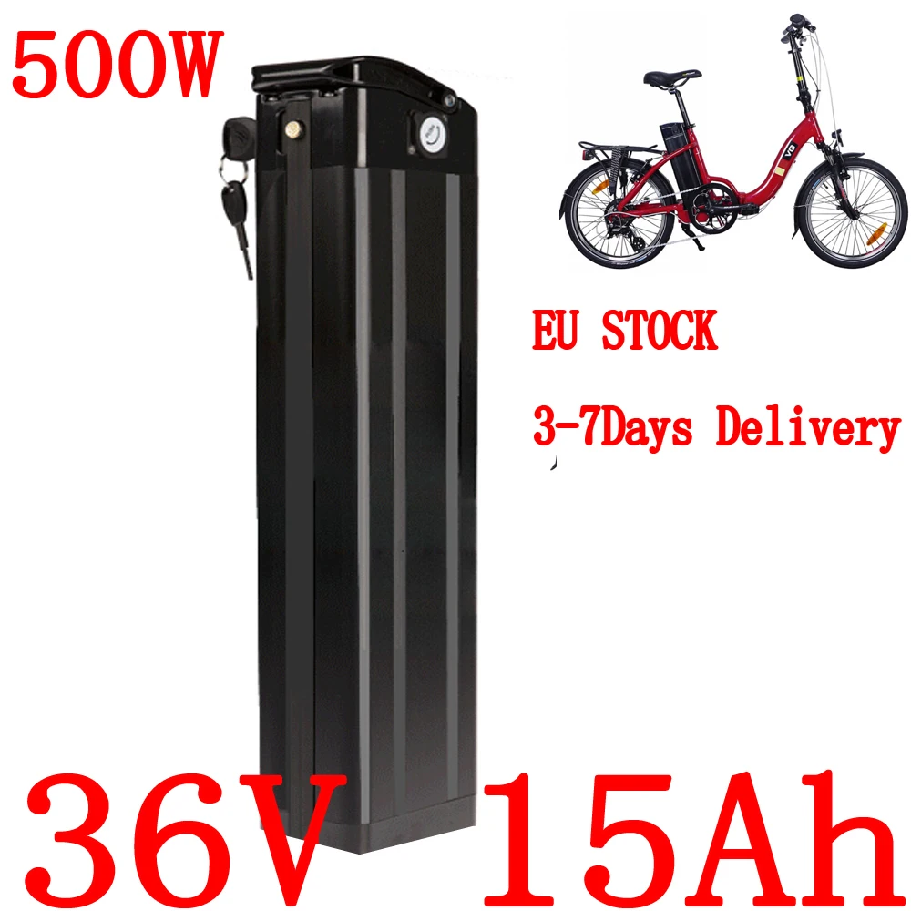 

36Volt Ebike Silver Fish Battery 36V 20Ah 18Ah 15Ah 13Ah 10Ah Electric Bike Battery For 36V 1000W 500W 350W 250W Bafang Motor