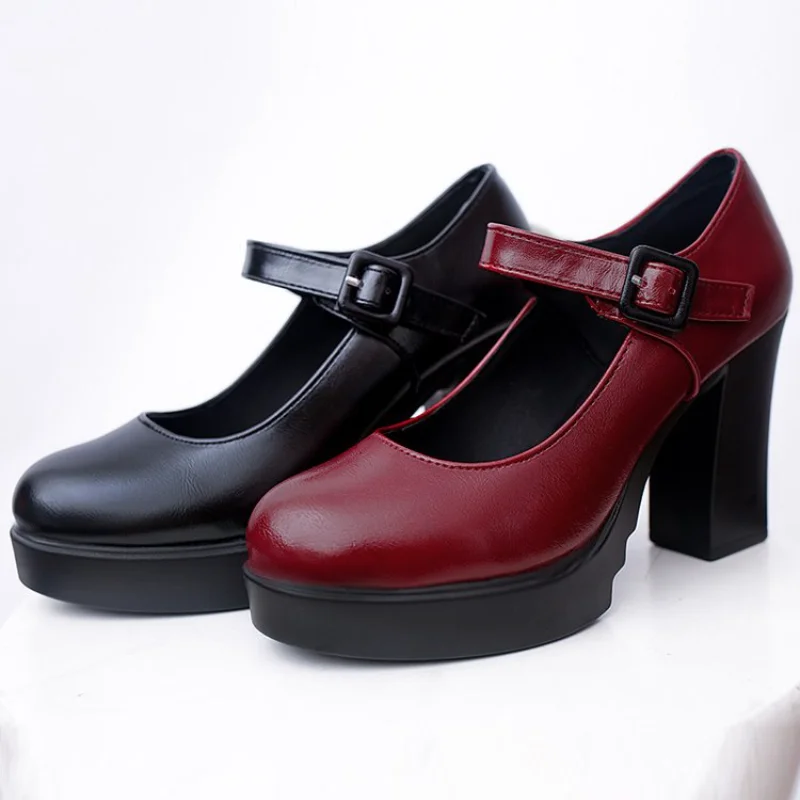 2023 Women's Shoes on Sale Heels Women Platform Pumps Spring Summer Shallow Mouth Buckle Strap Shoes Round Toe Shoes for Women
2023 Women's Shoes on Sale Heels Women Platform Pumps Spring Summer Shallow Mouth Buckle Strap Shoes Round Toe Shoes for Women