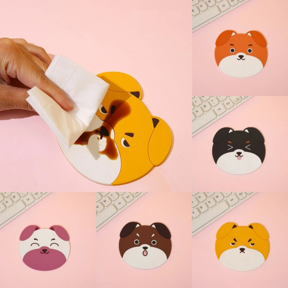 Cartoon Cup Pad Non-slip Silicone Coaster Desktop Heat Resistant Mug Bottle Mat Table Placemat Dog Heat Insulation Coasters
Cartoon Cup Pad Non-slip Silicone Coaster Desktop Heat Resistant Mug Bottle Mat Table Placemat Dog Heat Insulation Coasters