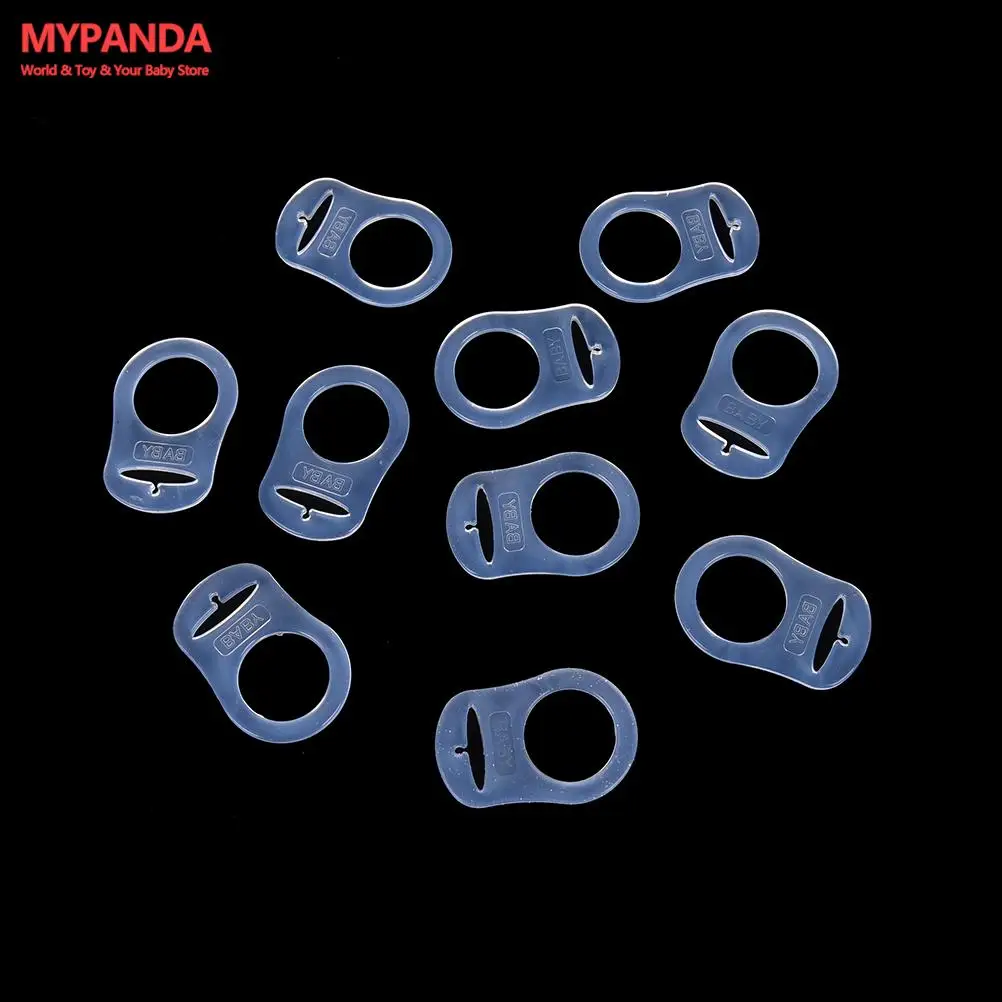 New 10Pcs/lot Clear Color Silicone Baby Infant Born Mam Pacifier Adapter Rings Dummy Clip Adapter Chain Pacifier Holder
New 10Pcs/lot Clear Color Silicone Baby Infant Born Mam Pacifier Adapter Rings Dummy Clip Adapter Chain Pacifier Holder