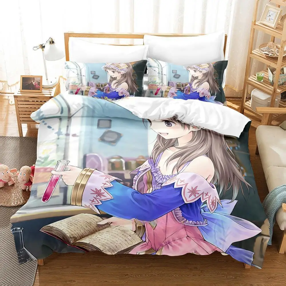 Atelier Totori The Adventurer of Arland Комплект постельного белья с героями мультфильмов аниме