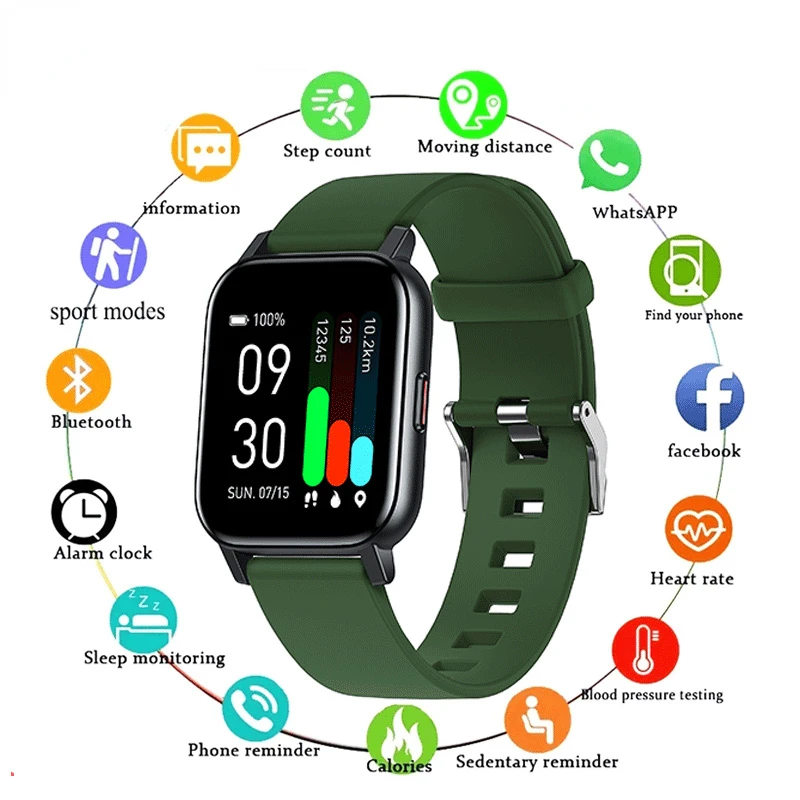 Compatible Android iOS GTS1 Smart Watch Fitness Tracker with Heart Rate,Sleep Monitor,Touch Screen Smartwatch for Women Men
Compatible Android iOS GTS1 Smart Watch Fitness Tracker with Heart Rate,Sleep Monitor,Touch Screen Smartwatch for Women Men