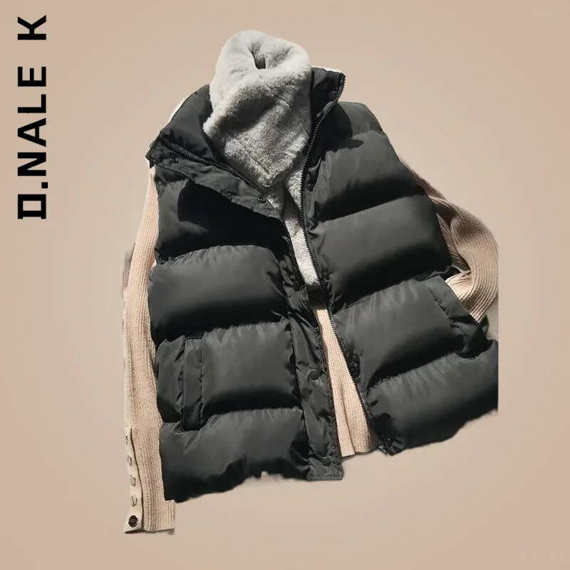 D.Nale K Cotton Padded Puffer Zipper Vests Women Winter Casual Warm Button Sleeveless Parkas Streetwear Jacket
D.Nale K Cotton Padded Puffer Zipper Vests Women Winter Casual Warm Button Sleeveless Parkas Streetwear Jacket