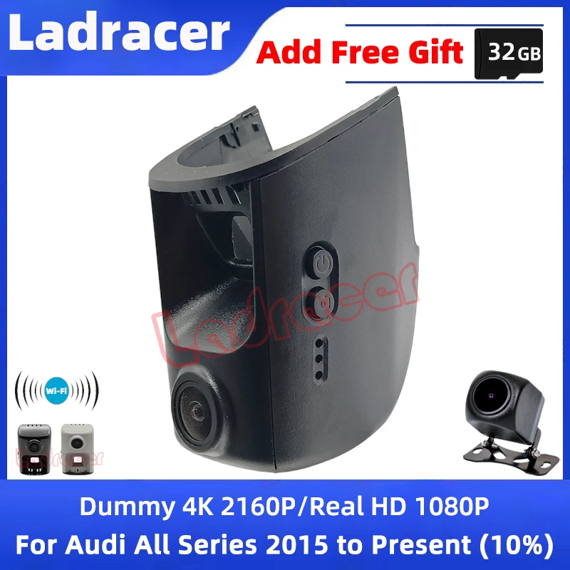 Ladracer AD09 4K 2160P Car DVR Wifi Dash Cam Video Recorder For Audi Q3 Q5 Q7 Q8 TT S A8 A7 A6 A5 A4 A3 With High Beam Assistant
Ladracer AD09 4K 2160P Car DVR Wifi Dash Cam Video Recorder For Audi Q3 Q5 Q7 Q8 TT S A8 A7 A6 A5 A4 A3 With High Beam Assistant