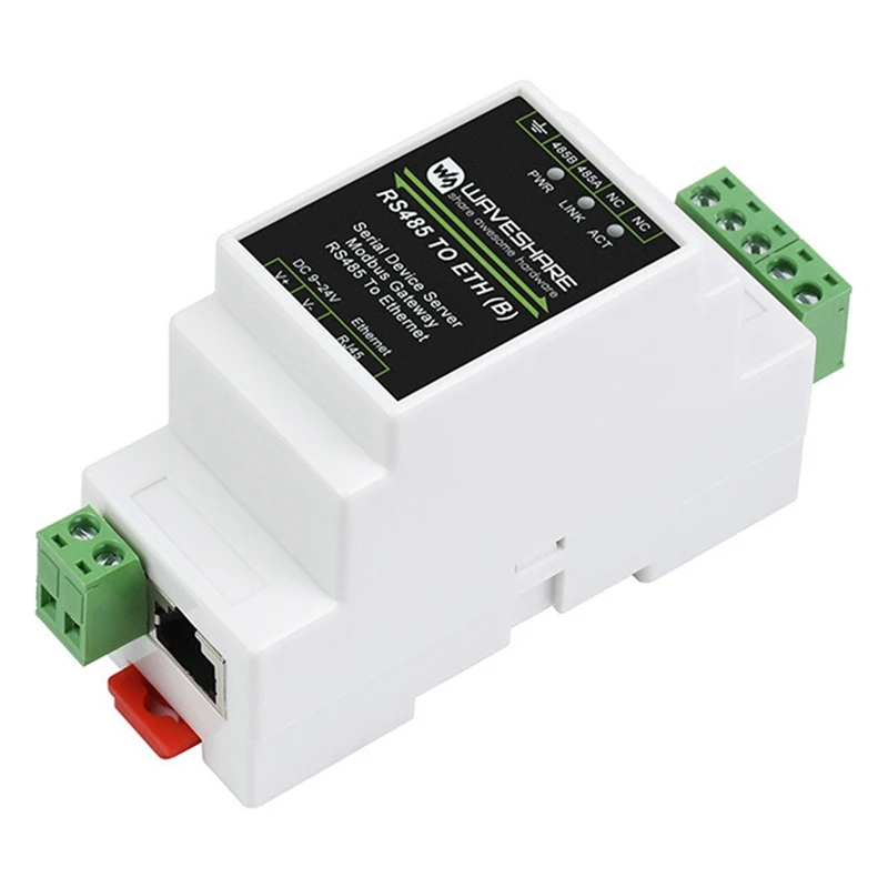 Waveshare Industrial Serial Server RS485 to RJ45 Ethernet TCP / IP Serial Port Module Rail Type Serial Port Server
Waveshare Industrial Serial Server RS485 to RJ45 Ethernet TCP / IP Serial Port Module Rail Type Serial Port Server