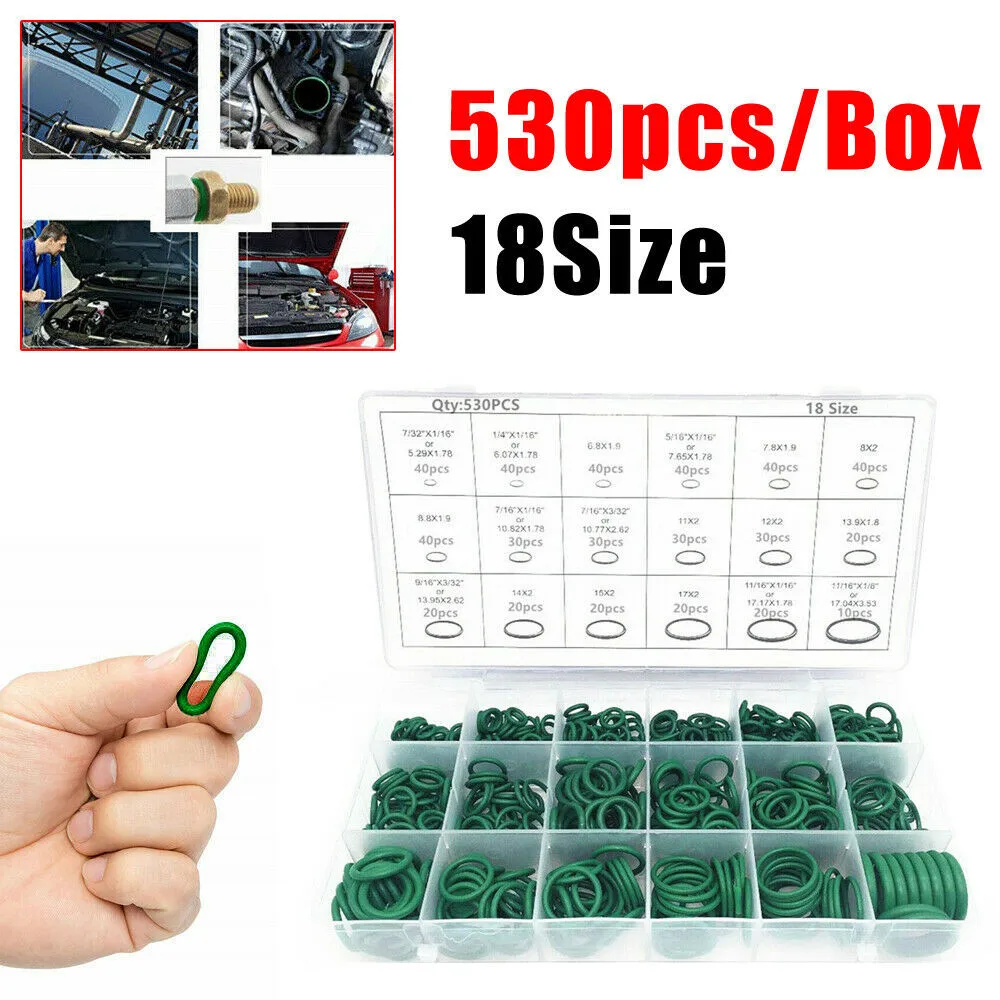 530Pcs Car O Ring Seal R134a Universal Air Conditioning Rubber Gasket Kit High Quality Storage Box Auto Electrical Equipment
530Pcs Car O Ring Seal R134a Universal Air Conditioning Rubber Gasket Kit High Quality Storage Box Auto Electrical Equipment
