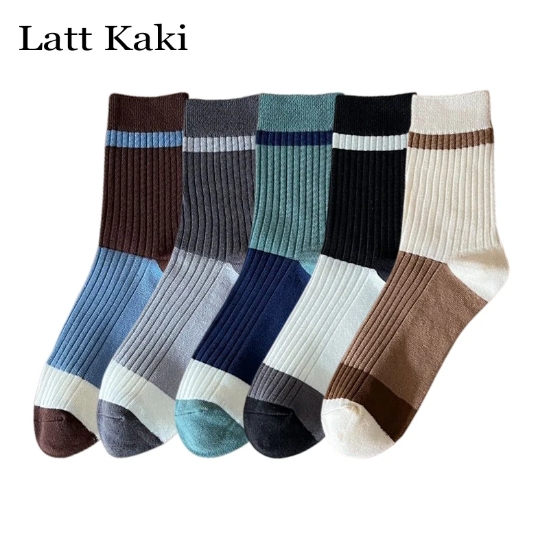 5 Pairs New Men Socks Sports 2023 Fashion Mixed-Color Casual Breathable Cotton Socks Male Absorb Sweat Middle Tube Comfortable
5 Pairs New Men Socks Sports 2023 Fashion Mixed-Color Casual Breathable Cotton Socks Male Absorb Sweat Middle Tube Comfortable
