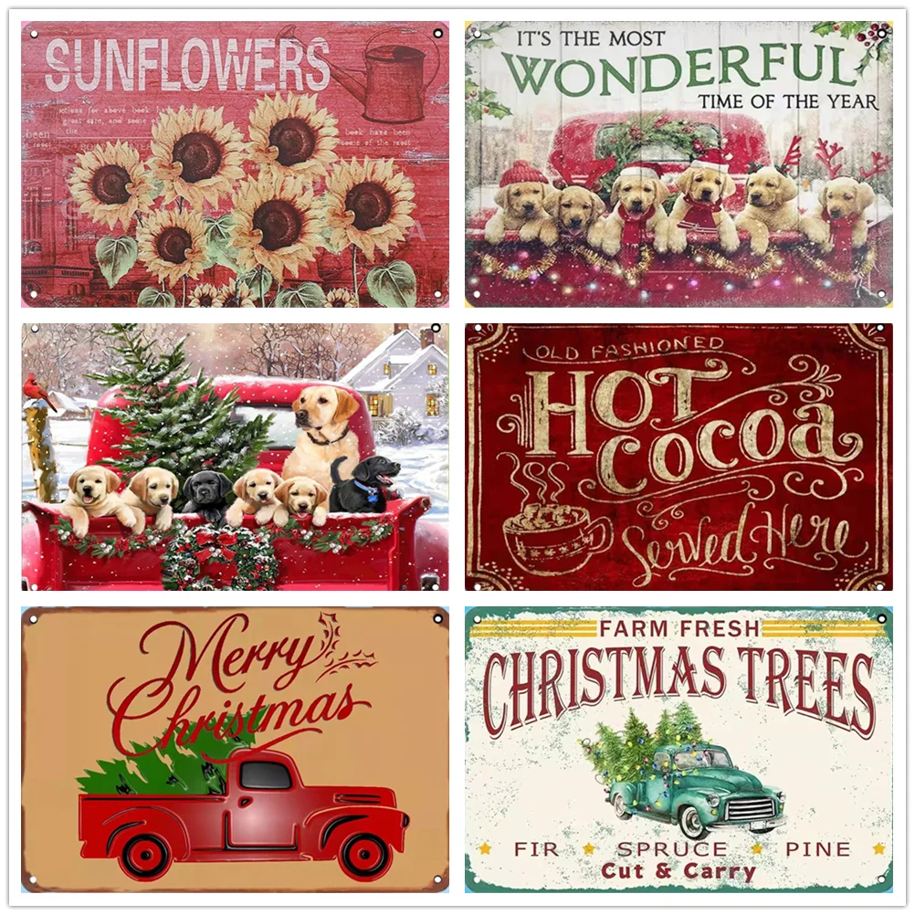Рождественское украшение, картина, искусство, Подсолнух, забавная собака, жестяной Железный знак, гостиная, сад, фермерский Настенный декор
Рождественское украшение, картина, искусство, Подсолнух, забавная собака, жестяной Железный знак, гостиная, сад, фермерский Настенный декор