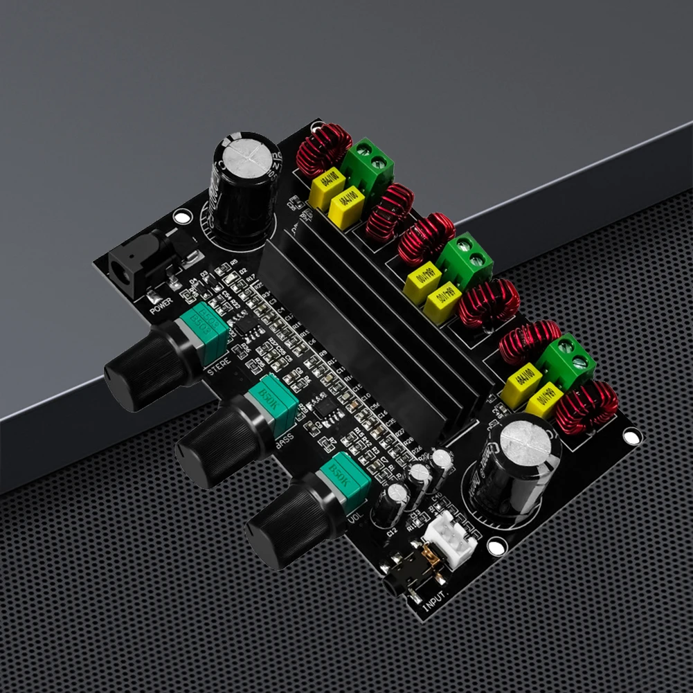 XH-M573 Digital Power Bass Stereo Amplifier Board 2.1 3-channel TPA3116D2 Volume Adjustment Potentiometer Home Car DIY Speaker
XH-M573 Digital Power Bass Stereo Amplifier Board 2.1 3-channel TPA3116D2 Volume Adjustment Potentiometer Home Car DIY Speaker