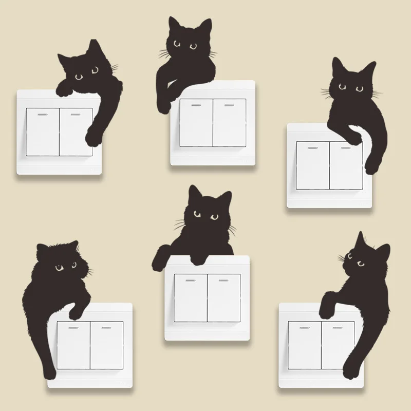 Nordic Ins Style Cartoon Six Black Cats Switch Paste Cabinet Bedroom Porch Wall Stickers Simple Exquisite Home Decoration
Nordic Ins Style Cartoon Six Black Cats Switch Paste Cabinet Bedroom Porch Wall Stickers Simple Exquisite Home Decoration