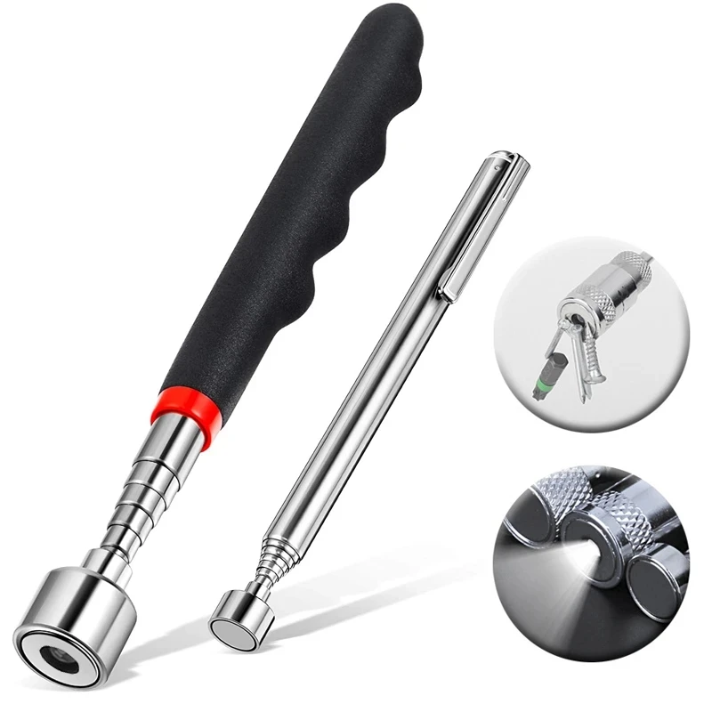 Telescopic Magnetic Pen Metalworking Handy Tool Magnet Capacity for Picking Up Nut Bolt Adjustable Pickup Rod Stick Mini Pen
Telescopic Magnetic Pen Metalworking Handy Tool Magnet Capacity for Picking Up Nut Bolt Adjustable Pickup Rod Stick Mini Pen