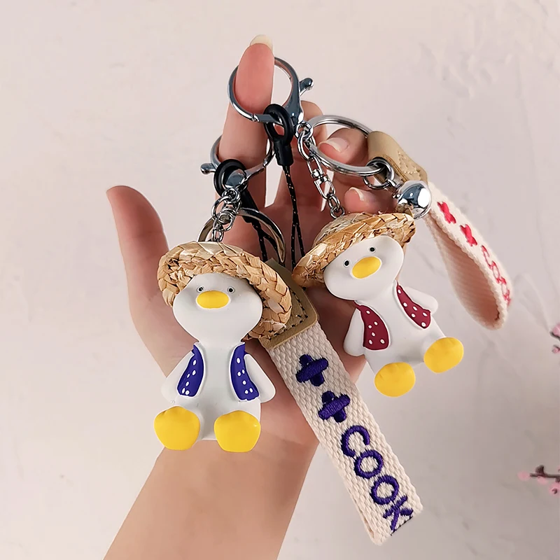 Mobile Phone Lanyard Keychain Short Pendant Cartoon Straw Hat Little Yellow Duck Cute Pendant Tag Pendant Hand-woven Pendant
Mobile Phone Lanyard Keychain Short Pendant Cartoon Straw Hat Little Yellow Duck Cute Pendant Tag Pendant Hand-woven Pendant