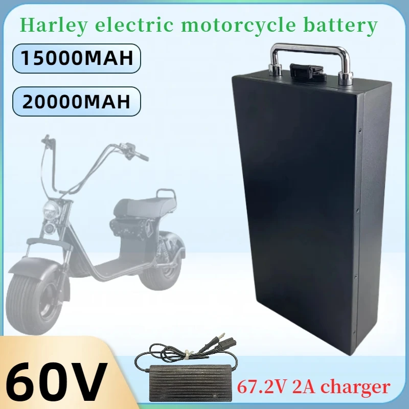 Harley Electric Car Lithium 18650 Battery 60V 15/20Ah For Two Wheel Foldable Electric Scooter Bicycle With 67.2V 2A Charger
Harley Electric Car Lithium 18650 Battery 60V 15/20Ah For Two Wheel Foldable Electric Scooter Bicycle With 67.2V 2A Charger