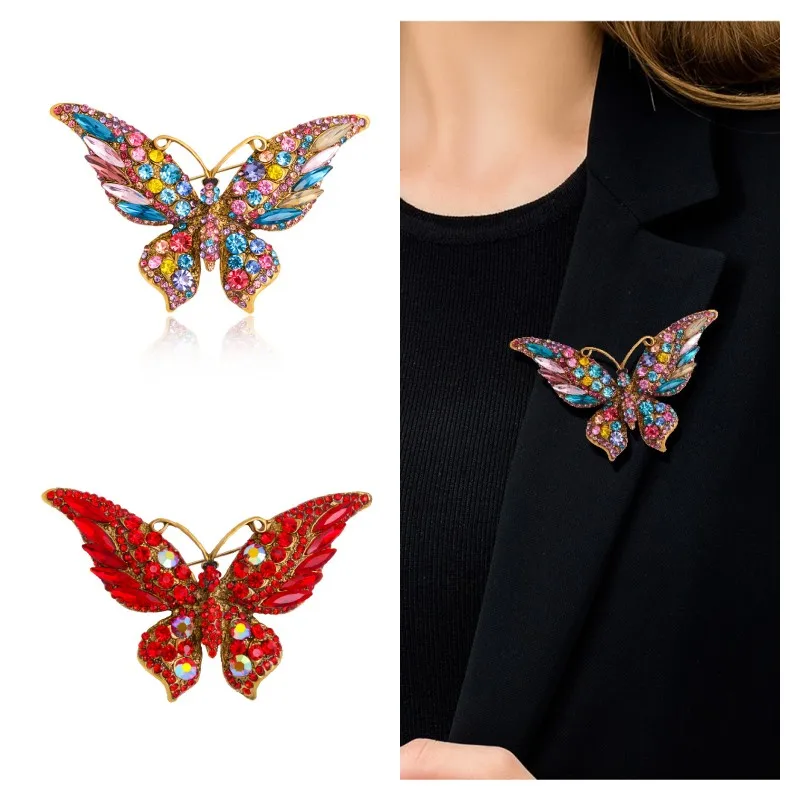 Женская Брошь в виде бабочки, с кристаллами
Женская Брошь в виде бабочки, с кристаллами