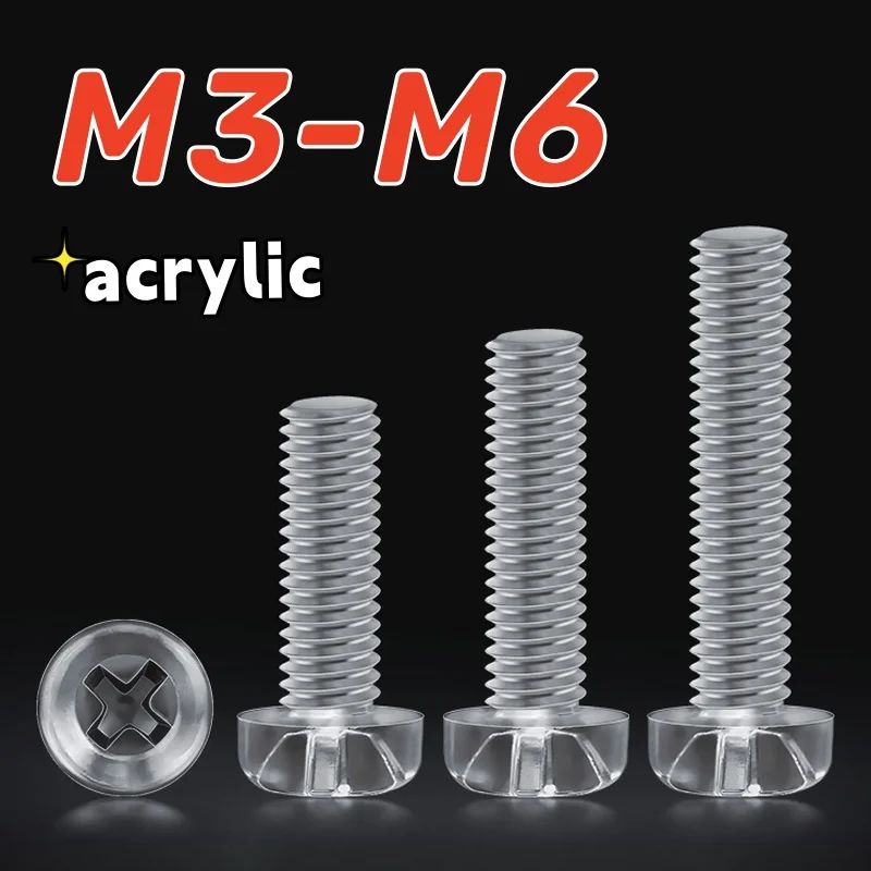 50/100 шт. прозрачный пластиковый акриловый нейлон M3 M4 M5 M6 прозрачный акриловый ПК крест с круглой головкой пластиковый винт с крестообразным шлицем длина 3 мм-20 мм
50/100 шт. прозрачный пластиковый акриловый нейлон M3 M4 M5 M6 прозрачный акриловый ПК крест с круглой головкой пластиковый винт с крестообразным шлицем длина 3 мм-20 мм