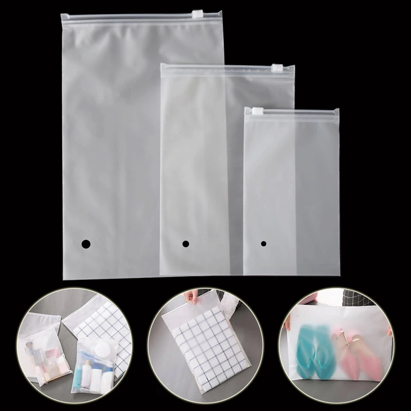 Zip Lock Plastic Bags for Clothes Packaging Travel Make Up Storage Bag Pouch Waterproof Reusable Frosted Zipper Bag Organizer
Zip Lock Plastic Bags for Clothes Packaging Travel Make Up Storage Bag Pouch Waterproof Reusable Frosted Zipper Bag Organizer