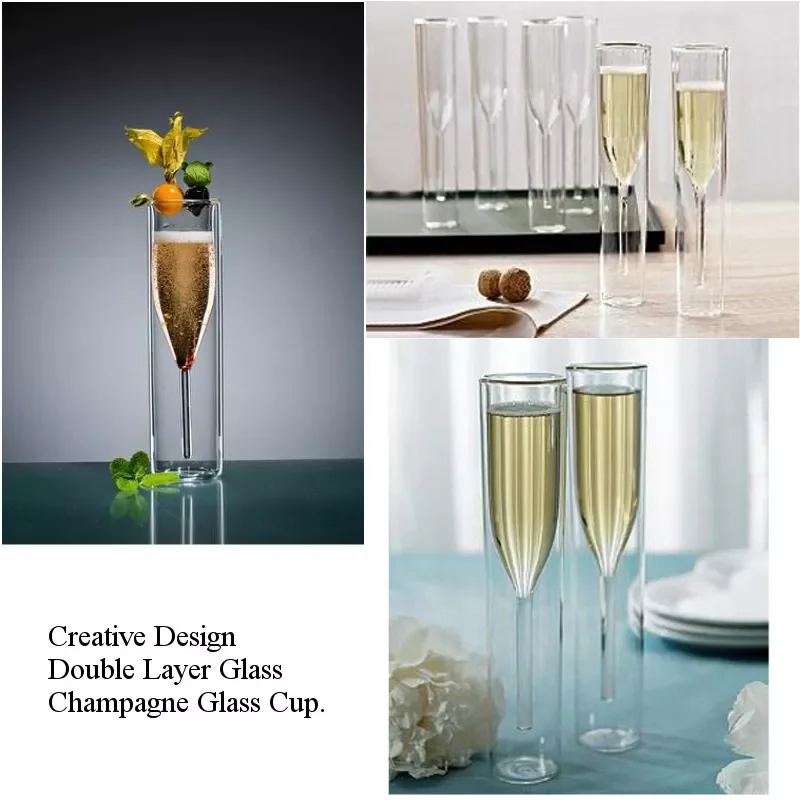 New Glass Double Wall Glasses Flutes Goblet Bubble Wine Tulip Cocktail Wedding Party Cup Toast Bodum Thule Glasses Cup
New Glass Double Wall Glasses Flutes Goblet Bubble Wine Tulip Cocktail Wedding Party Cup Toast Bodum Thule Glasses Cup