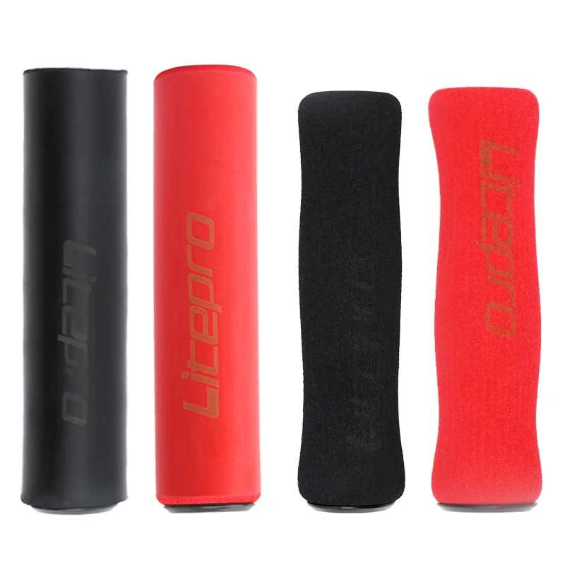 

LITEPRO Mountain Bike Handleba Grip 125/130mm Ultra Light 22.2mm Silica Gel/Sponge Grips Shockproof Iamok Bicycle Parts