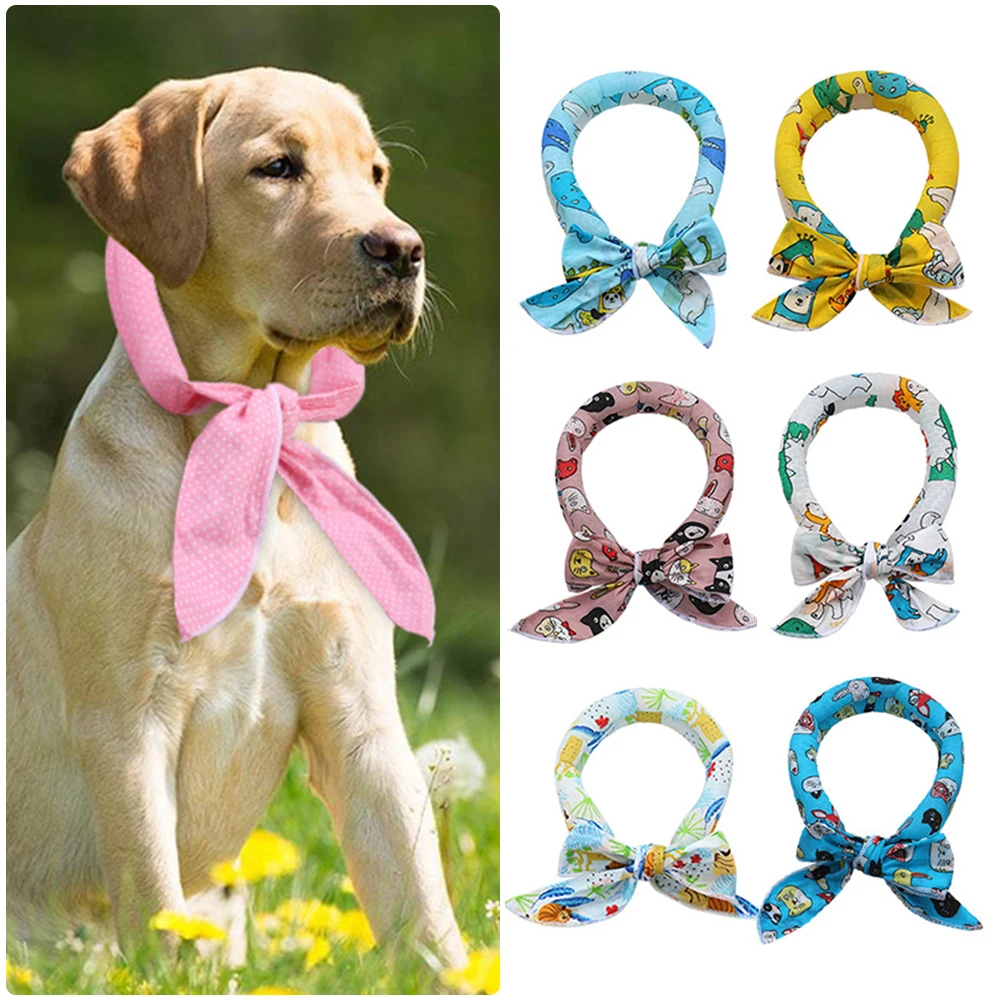 Summer Pet Cooling Ice Scarf Cool Ice Towel Heatstroke Dogs Cats Ice Scarf Collar Cooling Adjustable Cat Collar Bib Dog Supplies
Summer Pet Cooling Ice Scarf Cool Ice Towel Heatstroke Dogs Cats Ice Scarf Collar Cooling Adjustable Cat Collar Bib Dog Supplies
