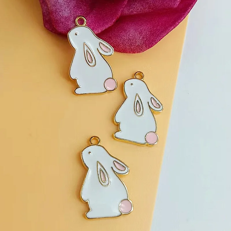 20pcs/lot 16*21mm Enamel Mini Rabbit Charms for Jewelry Findings DIY Cartoon Animal Charms Necklaces Pendants Earrings Making
20pcs/lot 16*21mm Enamel Mini Rabbit Charms for Jewelry Findings DIY Cartoon Animal Charms Necklaces Pendants Earrings Making
