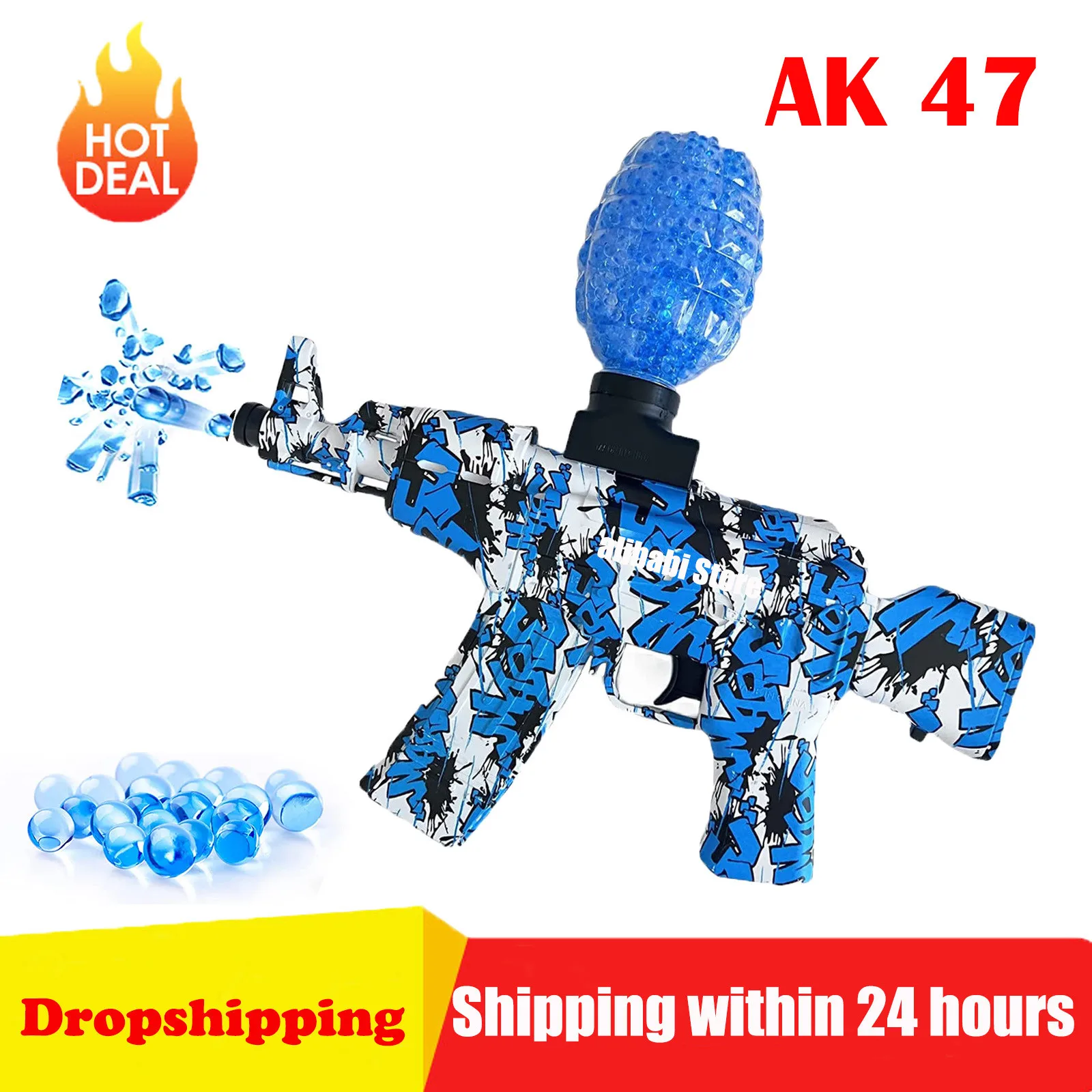 

Toy Gun AK47 Water Gel Blaster Electric Automatic Airsoft Paintball Launcher Toy Rifle Gun For Adults Boys CS Fighting Outdoor
