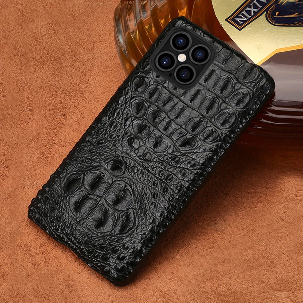 100% Natural Crocodile Leather Case for iPhone 13 12 Pro Max 11 XS 8 7 Plus Original Real Alligator Skin Skull Tail Back Cover
100% Natural Crocodile Leather Case for iPhone 13 12 Pro Max 11 XS 8 7 Plus Original Real Alligator Skin Skull Tail Back Cover
