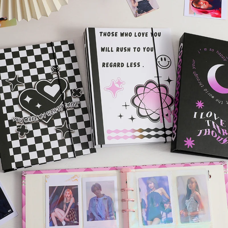 

Lovely A5 Binder Kpop Idol Pictures Storage Book Card Holder Chasing Stars Photo Album Photocard Collect Book School Stationery