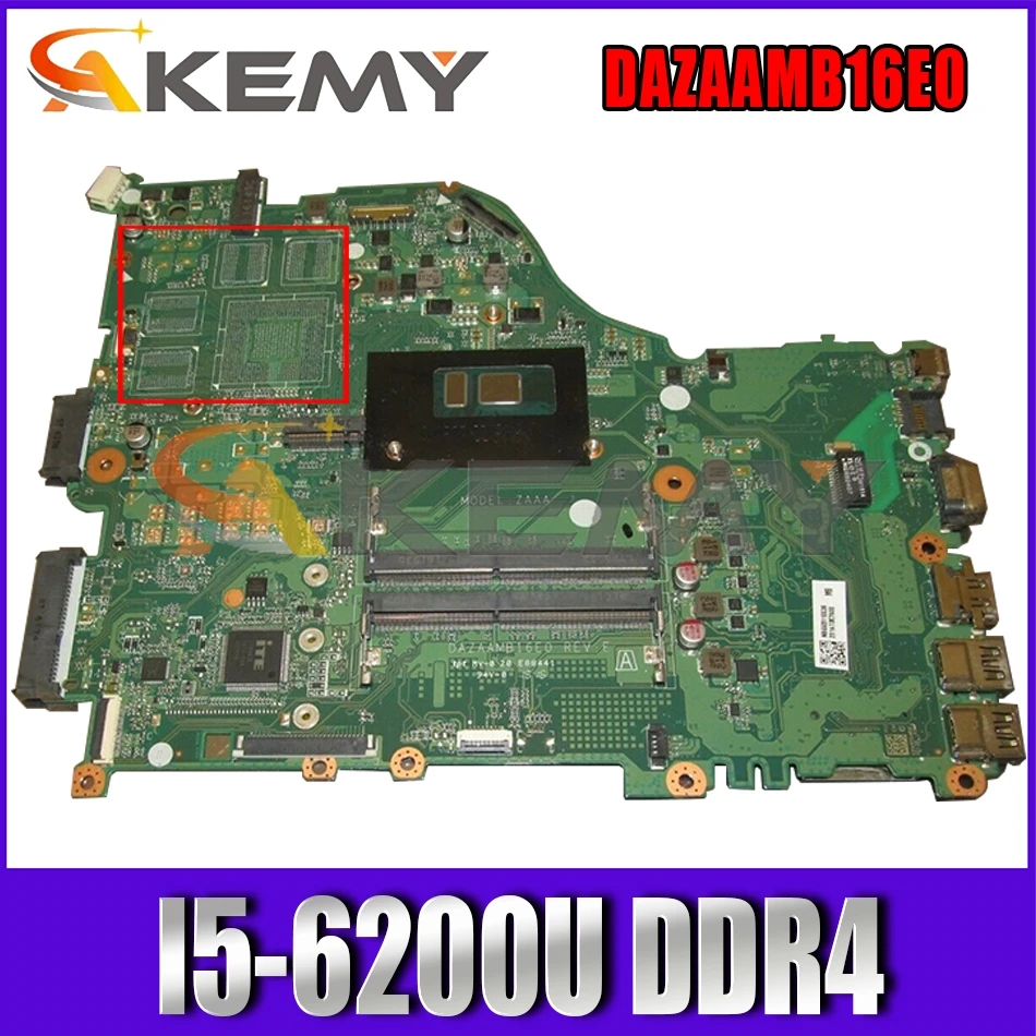 For Acer Aspire E5-575 F5-573 E5-575G Laptop Motherboard DAZAAMB16E0 MB NBGE6110027 With SR2EY I5-6200U DDR4 100% Fully Tested
For Acer Aspire E5-575 F5-573 E5-575G Laptop Motherboard DAZAAMB16E0 MB NBGE6110027 With SR2EY I5-6200U DDR4 100% Fully Tested