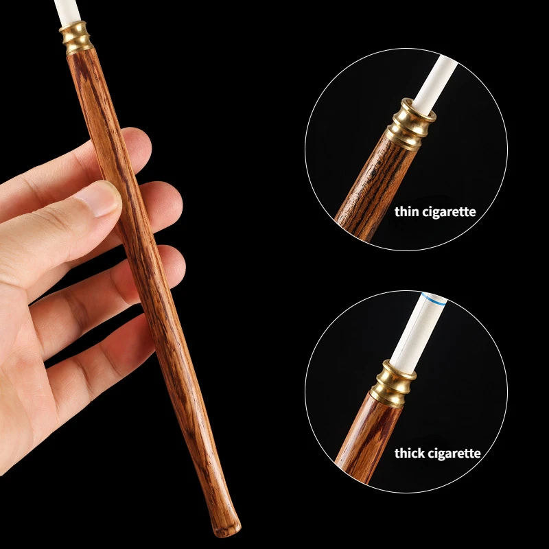 Solid Wood Cigarette Filter Holder Portable Dual Use Reusable Cigarette Mouthpiece Filter Long Rod Pipe for Smokers
Solid Wood Cigarette Filter Holder Portable Dual Use Reusable Cigarette Mouthpiece Filter Long Rod Pipe for Smokers