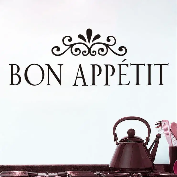 English Bon Appetit Carved Wall Posters for Living Room and Kitchen Wall Decals Vinyl Self-adheisve Wall Stickers
English Bon Appetit Carved Wall Posters for Living Room and Kitchen Wall Decals Vinyl Self-adheisve Wall Stickers